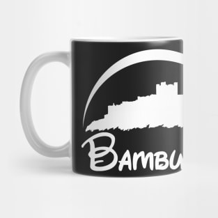 Bamburgh Castle (White Logo) Mug